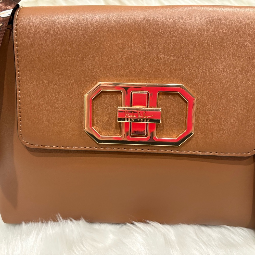 NWT Nicole Miller Designer Handbag with Ribbon Detail - Picture 2 of 4